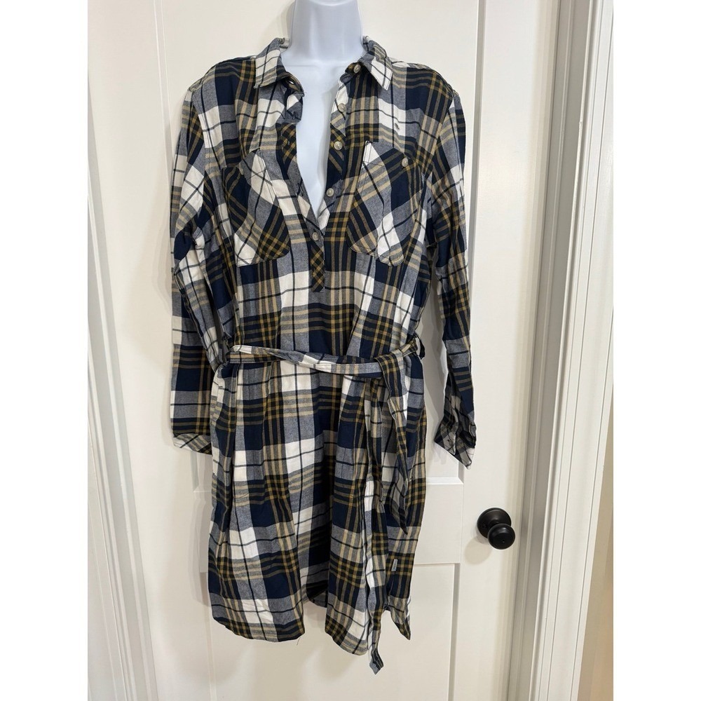 Eddie Bauer Womens Fremont Flannel Dress‎ size large